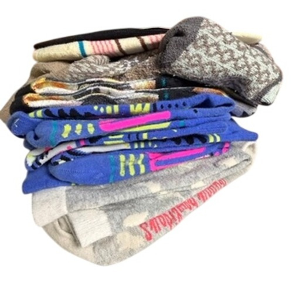 Womens Mixed Sock Lot M Striped Patterned‎ Athletic Star Wars No Show Colorful
